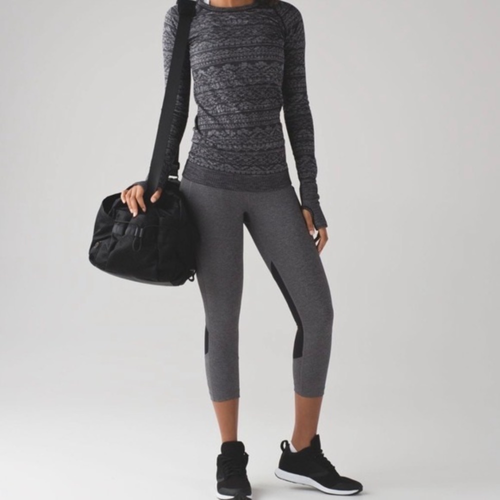 Lululemon Pace Rival Crop 19” Gray EUC